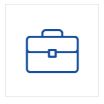 Minimalist briefcase symbol