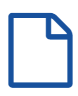 Document icon with blue outline