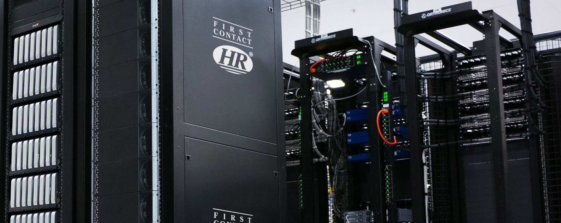 High-tech server room infrastructure