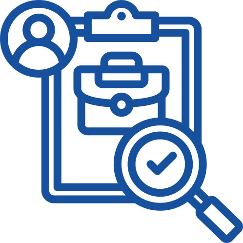Candidate screening clipboard icon